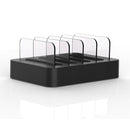 Multi-function AC 100V~240V Output 4 Ports USB-C / Type-C Double PD Detachable Charging Station Smart Charger,Support QC3.0(Black)