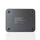016-QC Multi-function AC 100V~240V Output 4 Ports USB Detachable Charging Station Smart Charger,Support QC3.0(Black)