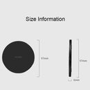 GY-68 Ultra-Thin Aluminum Alloy Wireless Fast Charging Qi Charger Pad(Black)