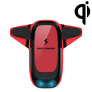 AiNaU 7.5W / 10W Clip2 Car Qi Wireless Charger Fast Charging Air Vent Phone Holder(Red)