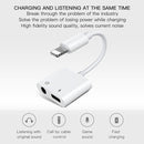 JOYROOM S-Y104 Ben Series Apple Dual Lightning Adapter, Length: 1.2m(White)