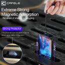CAFELE 3 In 1 8 Pin + Micro USB + Type-C / USB-C Magneto Series Magnet Charging Data Cable, Length: 2m (Blue)