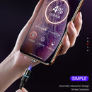 CAFELE 3 In 1 8 Pin + Micro USB + Type-C / USB-C Magneto Series Magnet Charging Data Cable, Length: 2m (Red)