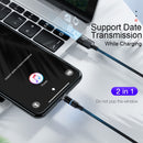 CAFELE 3 In 1 8 Pin + Micro USB + Type-C / USB-C Magneto Series Magnet Charging Data Cable, Length: 2m (Red)