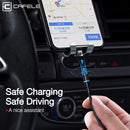 CAFELE 3 In 1 8 Pin + Micro USB + Type-C / USB-C Magneto Series Magnet Charging Data Cable, Length: 2m (Red)