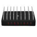 X6 96W 2.4A 8 USB Ports Smart Charger with Detachable Bezel, UK Plug(Black)