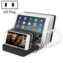 X6 96W 2.4A 8 USB Ports Smart Charger with Detachable Bezel, US Plug(Black)