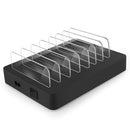 X6 96W 2.4A 8 USB Ports Smart Charger with Detachable Bezel, US Plug(Black)