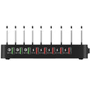 X6S 110W 3 QC 3.0 USB Ports + 5 USB Ports Smart Charger with Detachable Bezel, EU Plug