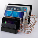 X6S 110W 3 QC 3.0 USB Ports + 5 USB Ports Smart Charger with Detachable Bezel, EU Plug