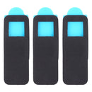 3 PCS Universal Ultra-thin Design Rectangle WebCam Cover Camera Cover for Desktop, Laptop, Tablet, Phones (Black)