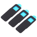 3 PCS Universal Ultra-thin Design Rectangle WebCam Cover Camera Cover for Desktop, Laptop, Tablet, Phones (Black)