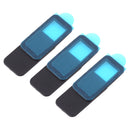 3 PCS Universal Ultra-thin Design Rectangle WebCam Cover Camera Cover for Desktop, Laptop, Tablet, Phones (Black)