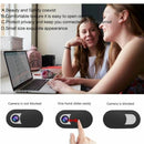 3 PCS Universal Ultra-thin Design Rectangle WebCam Cover Camera Cover for Desktop, Laptop, Tablet, Phones (Black)