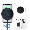 WIWU M3 Round Seat Type 15W Fast Charging Wireless Charger Pad