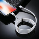 2A USB to 8 Pin Magnetic Attraction Data Cable, Cable Length: 1m