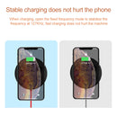 5W Portable Suction Cup Mobile Phone Fast Charging Wireless Charger, Suitable for iPhone 8 / X, Length:1m(Grey White)
