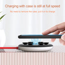 10W Portable Suction Cup Mobile Phone Fast Charging Wireless Charger, Suitable for iPhone 8 / X, Length: 1.5m(Red)