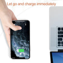 10W Portable Suction Cup Mobile Phone Fast Charging Wireless Charger, Suitable for iPhone 8 / X, Length: 1.5m(White + Black)