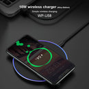 WK WP-U85 10W Mobile Phone Wireless Charger Desktop Holder, Alloy Version (Black)