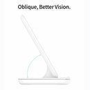 Z5A QI Vertical Magnetic Wireless Charger for Mobile Phones & Apple Watches & AirPods / Samsung Galaxy Buds / Huawei Free Buds, with Touch Ring Light (Black)
