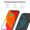 Z5A QI Vertical Magnetic Wireless Charger for Mobile Phones & Apple Watches & AirPods / Samsung Galaxy Buds / Huawei Free Buds, with Touch Ring Light (Black)