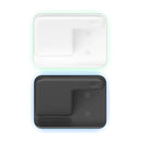 Z5A QI Vertical Magnetic Wireless Charger for Mobile Phones & Apple Watches & AirPods / Samsung Galaxy Buds / Huawei Free Buds, with Touch Ring Light (Black)