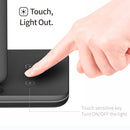 Z5A QI Vertical Magnetic Wireless Charger for Mobile Phones & Apple Watches & AirPods / Samsung Galaxy Buds / Huawei Free Buds, with Touch Ring Light (White)
