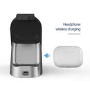 H18 3 in 1 Quick Wireless Charger for iPhone, Apple Watch, AirPods and other Android Smart Phones(White)