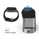 H18 3 in 1 Quick Wireless Charger for iPhone, Apple Watch, AirPods and other Android Smart Phones(White)