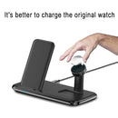 V5 4 in 1 Quick Wireless Charger for iPhone, Apple Watch, AirPods and other Android Smart Phones(Black)