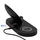 W74 4 in 1 Multifunctional Wireless Charger for iWatch / iPhone / AirPods (Black)