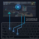FLYDIGI Q1 Global Official Version Portable Bluetooth 4.0 BLE Mobile Game Keyboard Mouse Converter with Independently Adjustable Mobile Phone Holder, Support for High Frame Mapping(Black)