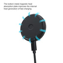 JJT-963 15W QI Standard Round Magsafe Wireless Fast Charge Charger for iPhone 12 Series(Black)