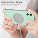 OJD-63 15W Aluminum Alloy Style Round Magsafe Magnetic Wireless Charger for iPhone 12 Series