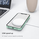 OJD-63 15W Aluminum Alloy Style Round Magsafe Magnetic Wireless Charger for iPhone 12 Series