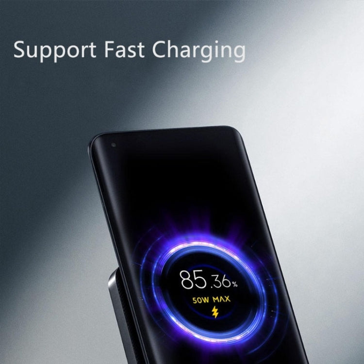 Original Xiaomi MDY-12-EN 55W Vertical Wireless Charger with Built-in Cooling Fan(Black)