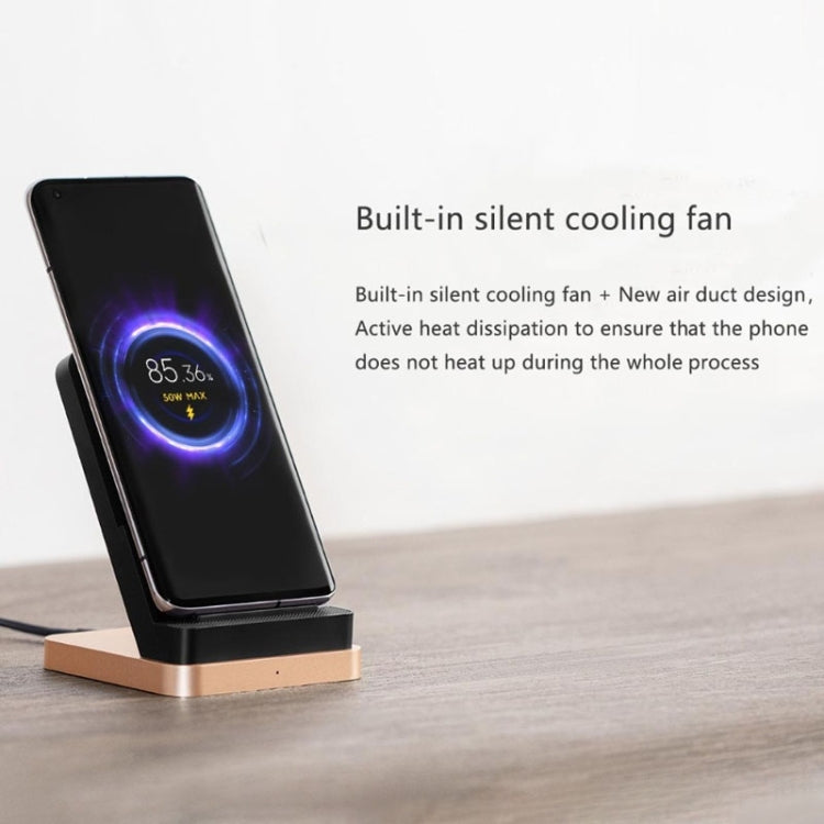 Original Xiaomi MDY-12-EN 55W Vertical Wireless Charger with Built-in Cooling Fan(Black)