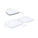 D21 Foldable Dual Magnetic Magsafe Wireless Charger for Mobile Phones / iWatch / AirPods