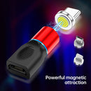 4 in 1 3A 8 Pin & USB-C / Type-C & Micro USB Zinc Alloy Magnetic Charging Head + Micro USB Magnetic Charging Adapter Set(Silver)