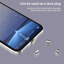 4 in 1 3A 8 Pin & USB-C / Type-C & Micro USB Zinc Alloy Magnetic Charging Head + Micro USB Magnetic Charging Adapter Set(Red)