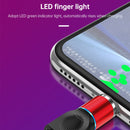 4 in 1 3A 8 Pin & USB-C / Type-C & Micro USB Zinc Alloy Magnetic Charging Head + Micro USB Magnetic Charging Adapter Set(Red)