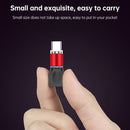 4 in 1 3A 8 Pin & USB-C / Type-C & Micro USB Zinc Alloy Magnetic Charging Head + Micro USB Magnetic Charging Adapter Set(Silver)