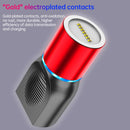 4 in 1 3A 8 Pin & USB-C / Type-C & Micro USB Zinc Alloy Magnetic Charging Head + Micro USB Magnetic Charging Adapter Set(Black)