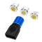4 in 1 3A 8 Pin & USB-C / Type-C & Micro USB Zinc Alloy Magnetic Charging Head + USB-C / Type-C Magnetic Charging Adapter Set (Blue)