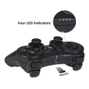 Snowflake Button Wireless Bluetooth Gamepad Game Controller for PS3(Black)
