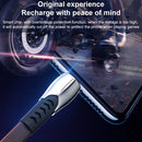 3A 3 in 1 USB to 8Pin + Micro USB + USB-C / Type-C Zinc Alloy Super-fast Charging Cable (Green)