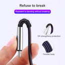 3A 3 in 1 USB to 8Pin + Micro USB + USB-C / Type-C Zinc Alloy Super-fast Charging Cable (Green)