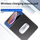 OJD-36 QI Standard 10W Lighting Wireless Charger Rubber Mouse Pad, Size: 26.2 x 19.8 x 0.65cm (Rose Gold)