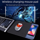 OJD-36 QI Standard 10W Lighting Wireless Charger Rubber Mouse Pad, Size: 26.2 x 19.8 x 0.65cm (Rose Gold)